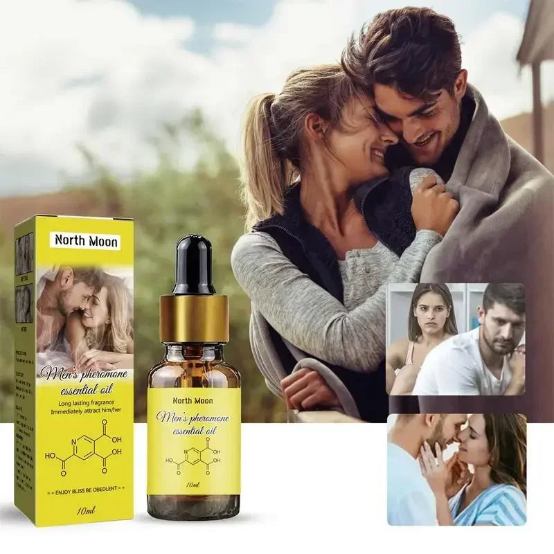 10ml Men's Pheromone Essential Oil Long Lasting Natural Refreshing Body Essence Fragrance Attracts Women Into Fragrances New